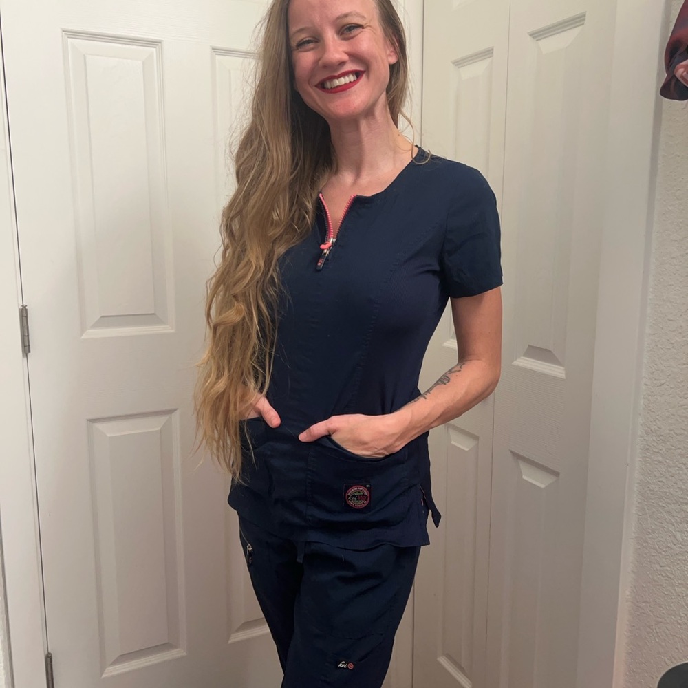 Cherokee Women's Navy Scrub Set